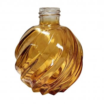 Frasco Bola Espiral Âmbar Escuro