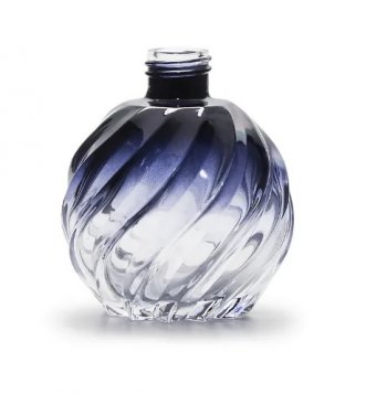 Frasco Bola Espiral Azul Escuro Degradê
