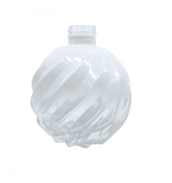 Frasco Bola Espiral Branco Degradê