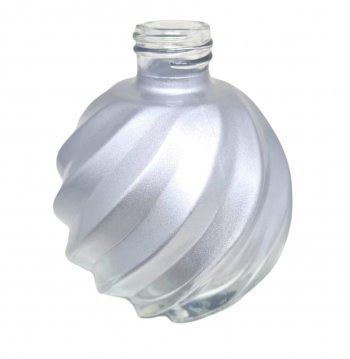 Frasco Bola Espiral Prata Degradê