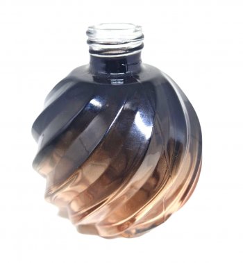Frasco Bola Espiral Preto e Rosê
