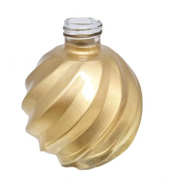 Frasco Bola Espiral Dourado Degradê