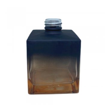 Frasco Cubo Preto Fosco e Rosê