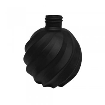 Frasco Bola Espiral Preto Fosco